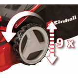 EINHELL Benzin-Rasenmäher GC-PM 46 SM HW-E Li rot/schwarz, mit Hinterradantrieb, E-Starter mit Power X-Change Li-Ionen Akku 2Ah