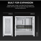 Corsair FRAME 4000D RS , Tower-Gehäuse weiß, Tempered Glass
