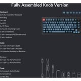 Keychron V1 Max, Gaming-Tastatur schwarz/blaugrau, DE-Layout, Gateron Jupiter Red, Hot-Swap, RGB