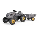 Smoby Traktor Stronger XXL mit Anhänger, Kinderfahrzeug anthrazit