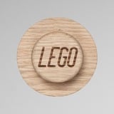 Room Copenhagen LEGO 1x1 Garderobe, 3er-Set 40160900, Wandhalterung eiche, hell