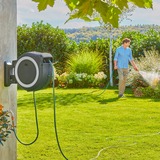 GARDENA Akku-Wand-Schlauchbox PowerRoll XXL 18V P4A solo, 40 Meter, Schlauchtrommel grau/weiß, ohne Akku und Ladegerät, POWER FOR ALL ALLIANCE