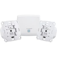 Homematic IP Starterset Rolladenaktor Access Point (HMIP-HAP), 2x Rollladenaktor für Markenschalter (HmIP-BROLL)