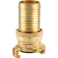 GARDENA Messing Druckkupplung, für 32mm (1.1/4“)-Schläuche, Schlauchstück mit Schnellkupplung